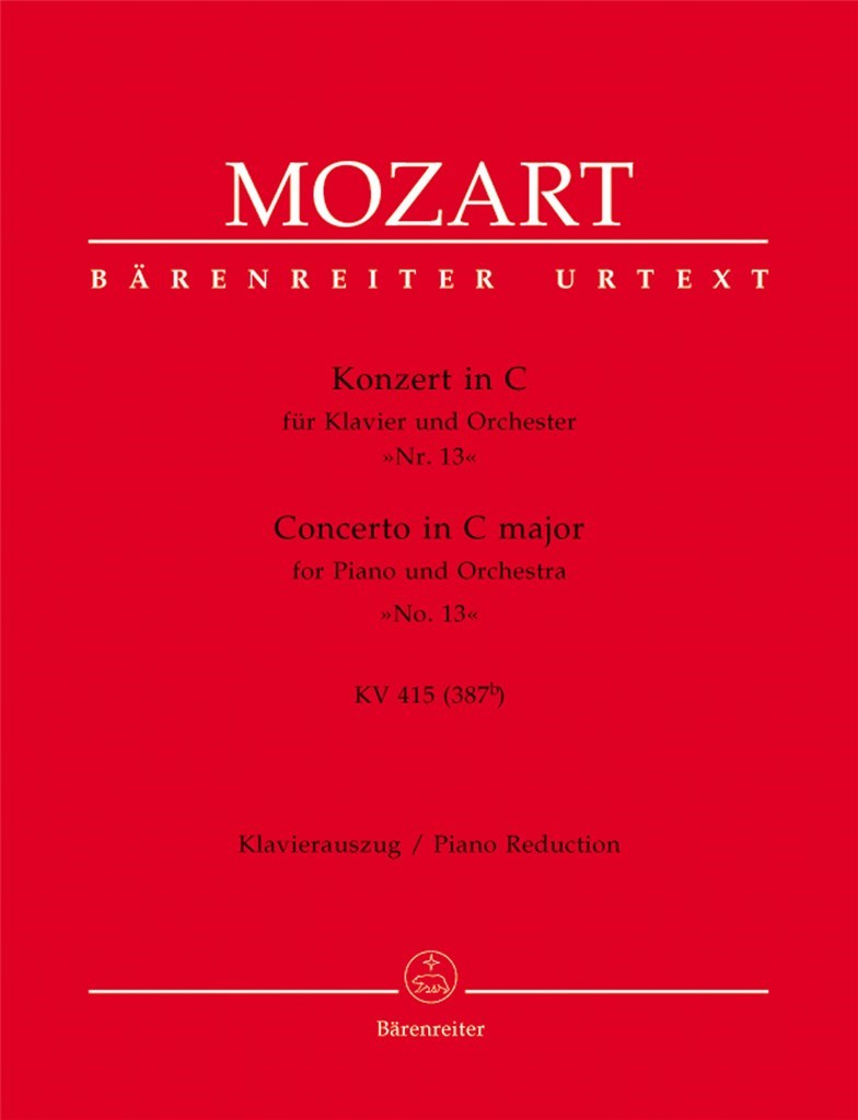 Concerto 13 C-Dur KV415 (378b)